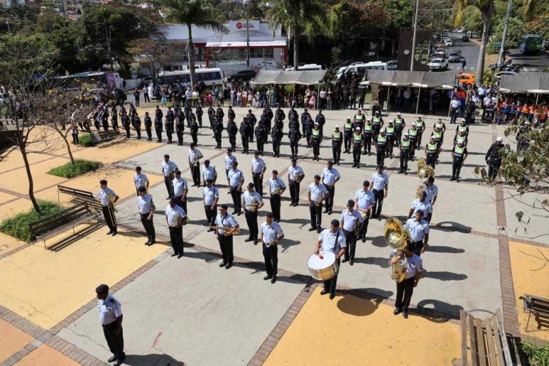 Formação da 1º turma da Guarda Municipal de Belo Horizonte.